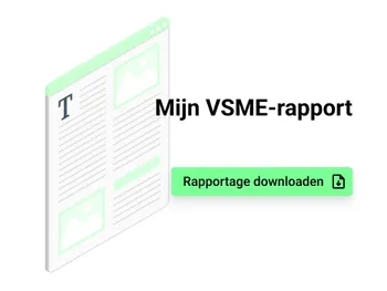 Screenshot van een rapportage maken in de software