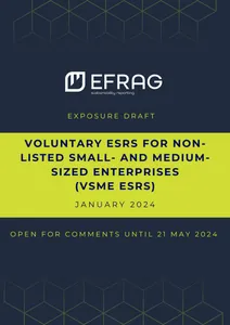 Het voorblad van de VSME-ESRS